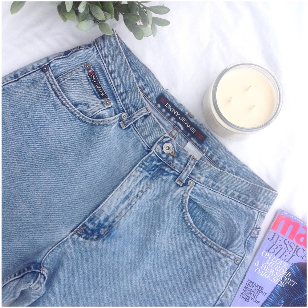 SOLD 90s Vintage DKNY High Waist Mom's Jeans - Picture 3 of 8