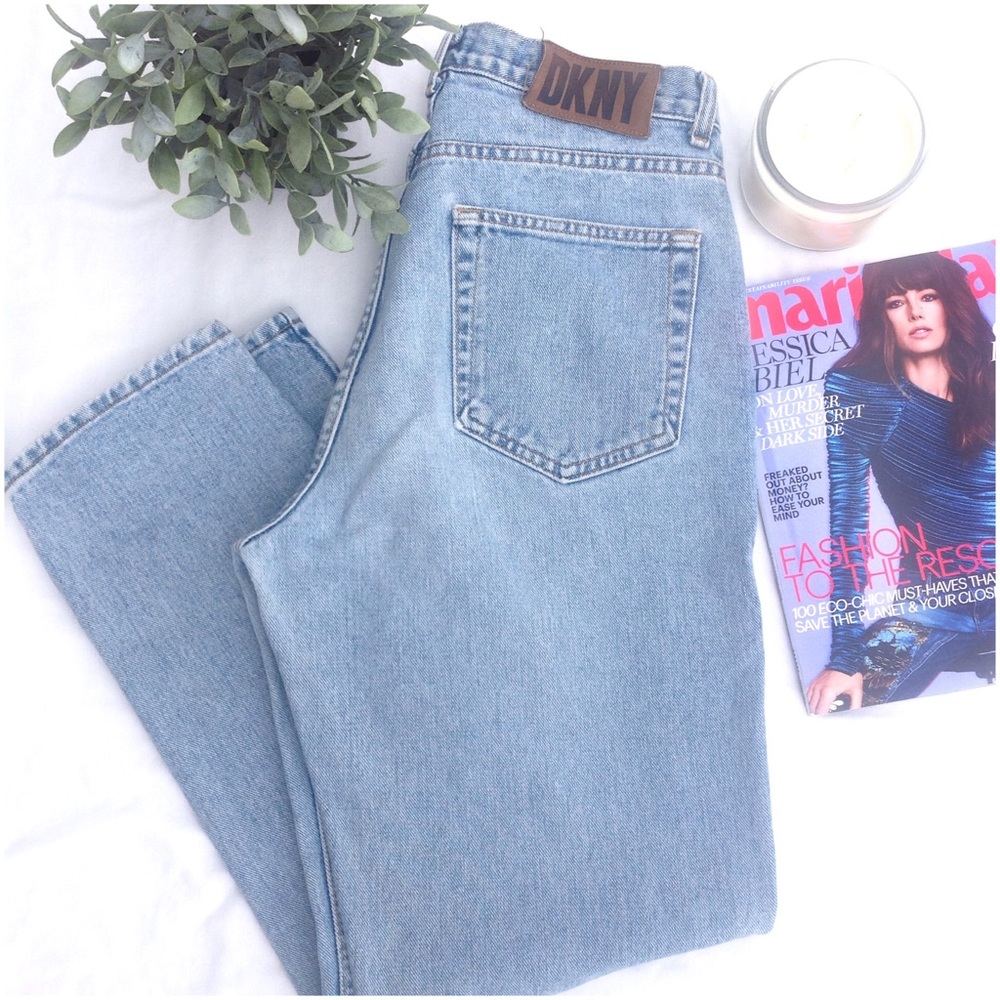 SOLD 90s Vintage DKNY High Waist Mom's Jeans - Picture 7 of 8