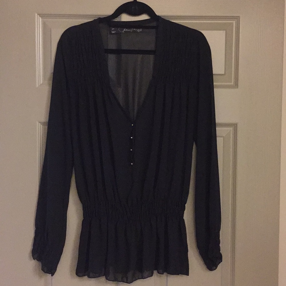 Anthropologie Black Blouse