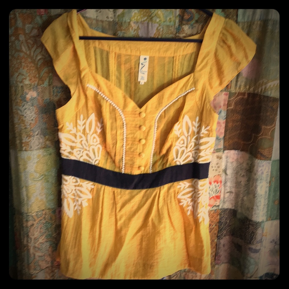 Anthropologie Floreat size 6 top