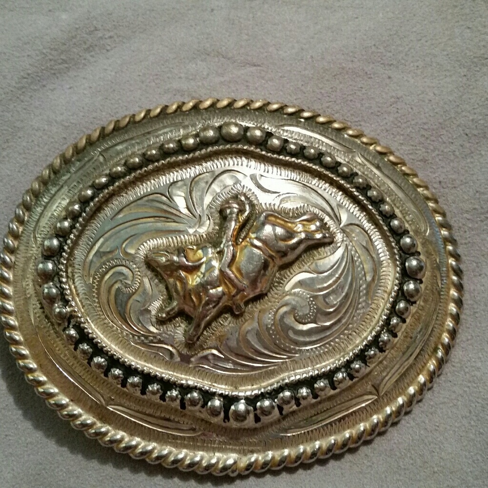 Silver Strike vintage belt buckles