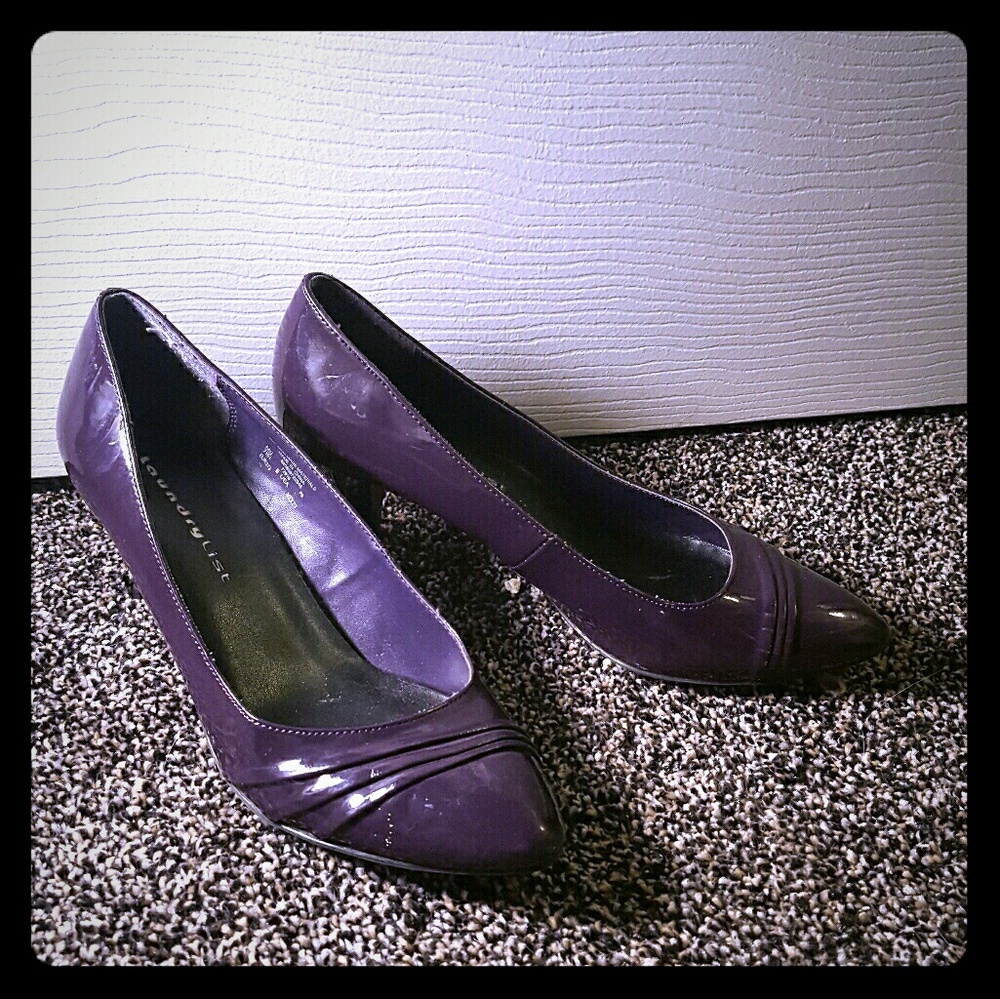 Purple/Plum LaundryList Womens Heel (Size 6)