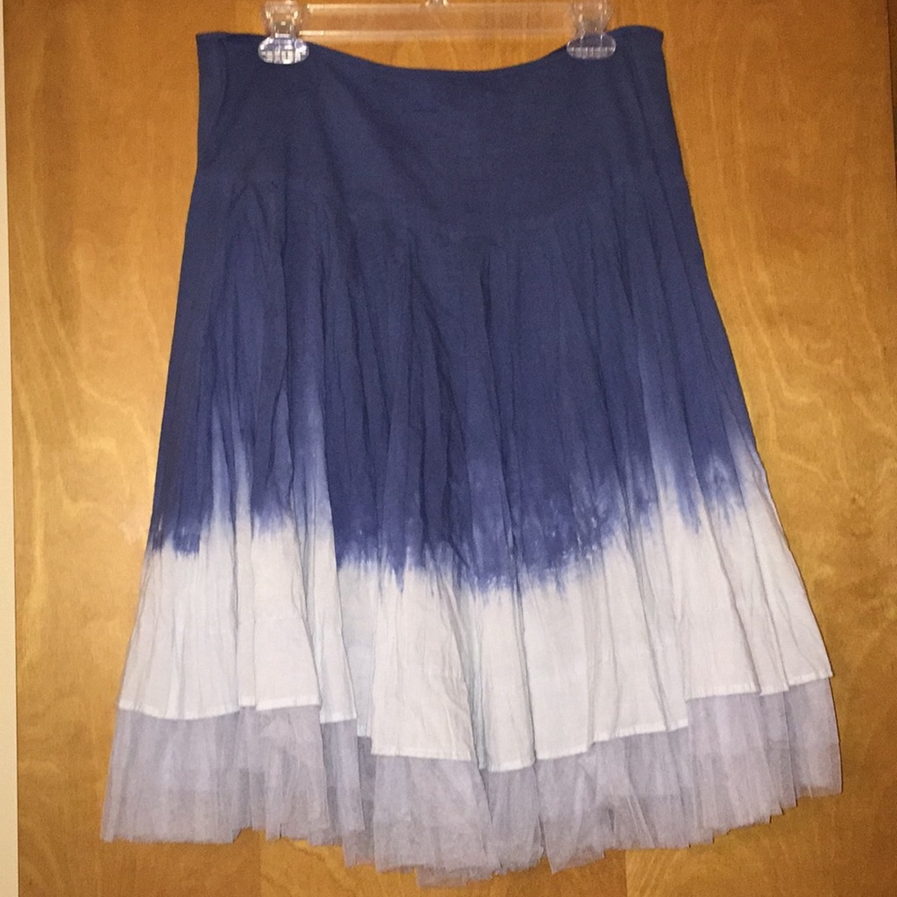 Bebe Flowy Tie Dye Skirt