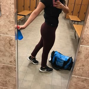 Maroon Lululemon leggings