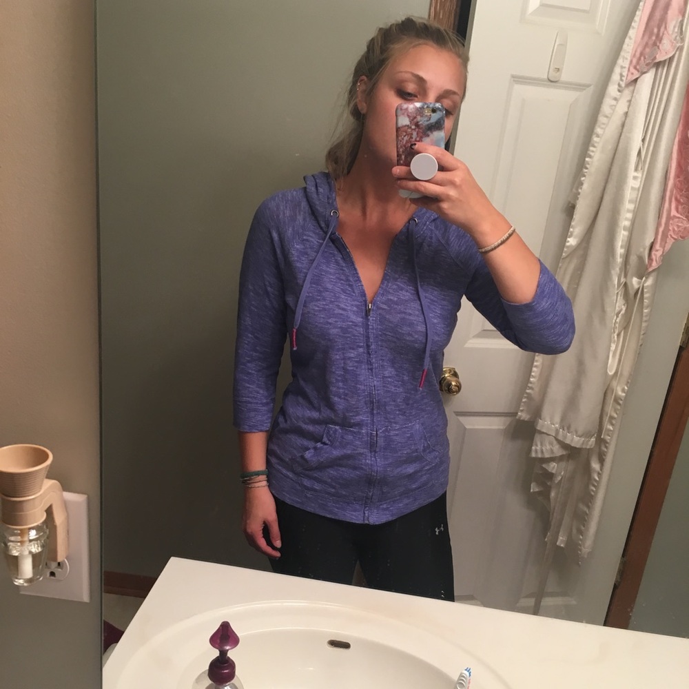 zip-up sweatshirt