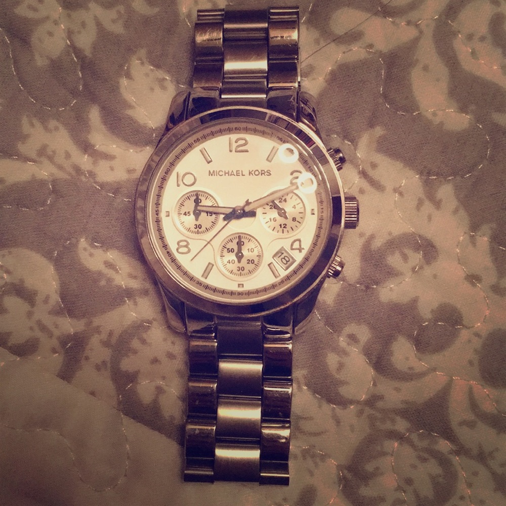 Michael Kohrs Stainless Steel Chrono Watch