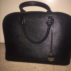 Black satchel bag