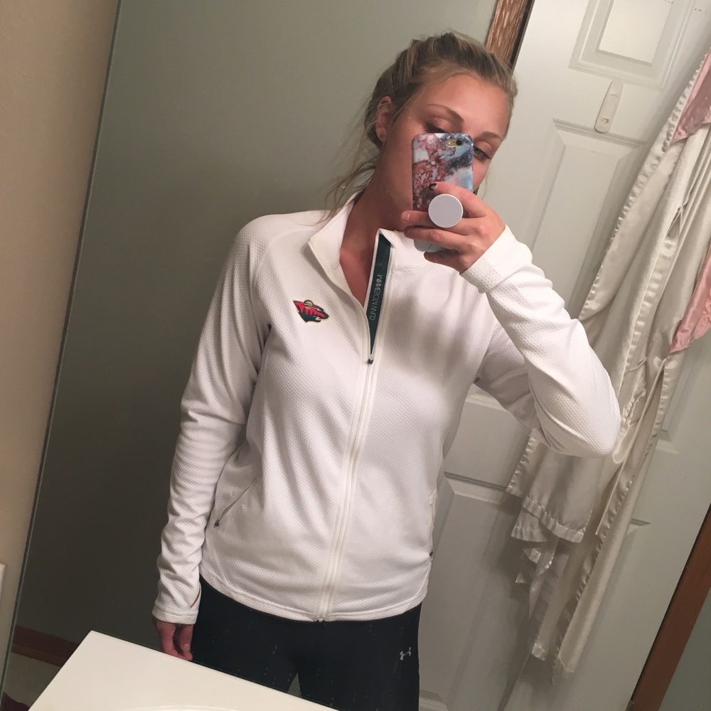 wild hockey zip-up