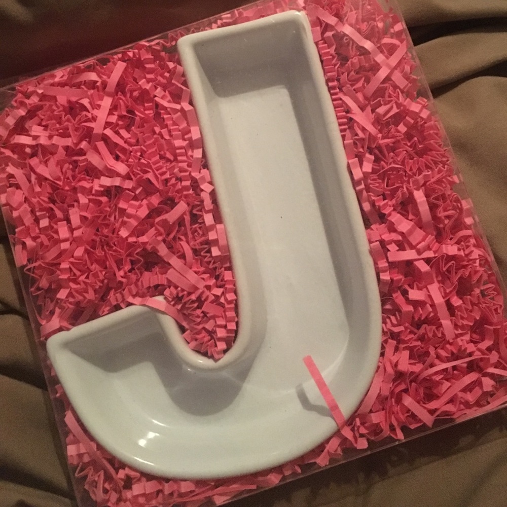 Initial jewelry/trinket tray