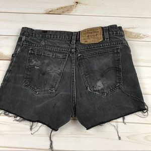 Levi Strauss distressed denim