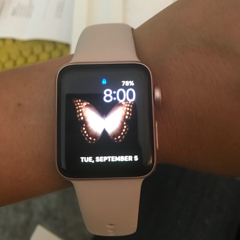 38mm rose gold Apple Watch series 2