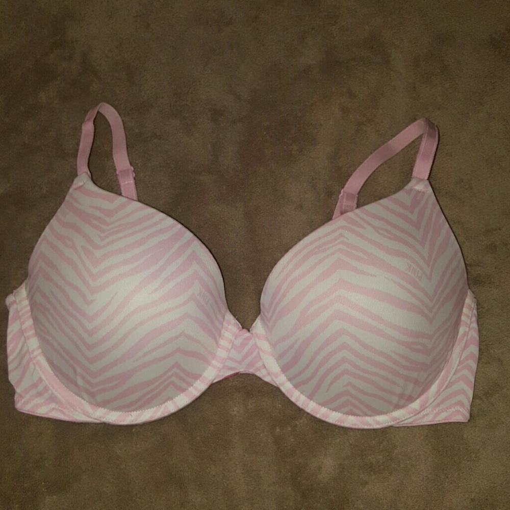 Pink Tiger stripe padded bra