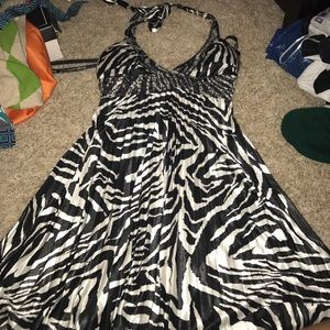 Zebra print dress