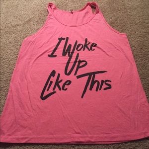 "I Woke Up Like This" Graphic Tank