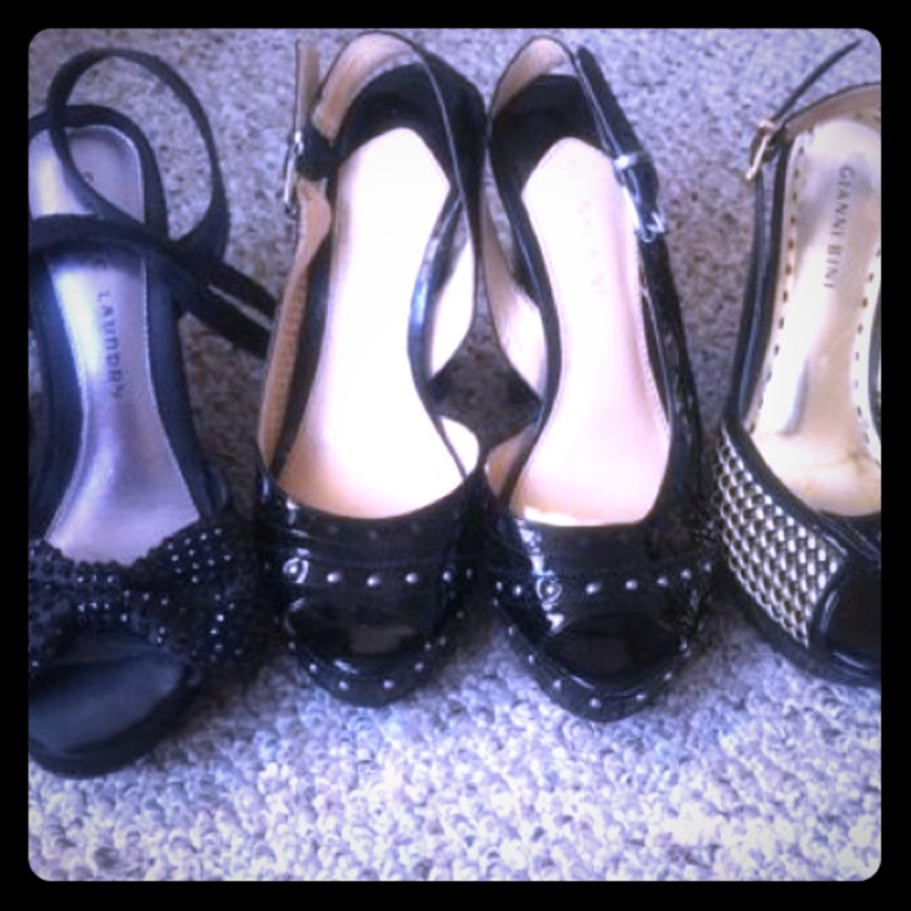 Gianni Bini shoes and Chinese Laundry gem wedges
