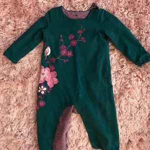 Reversible tea collection romper