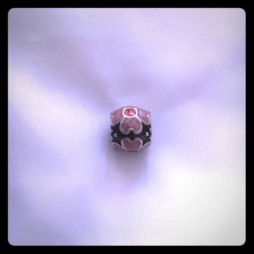 Pandora enamel flower charm