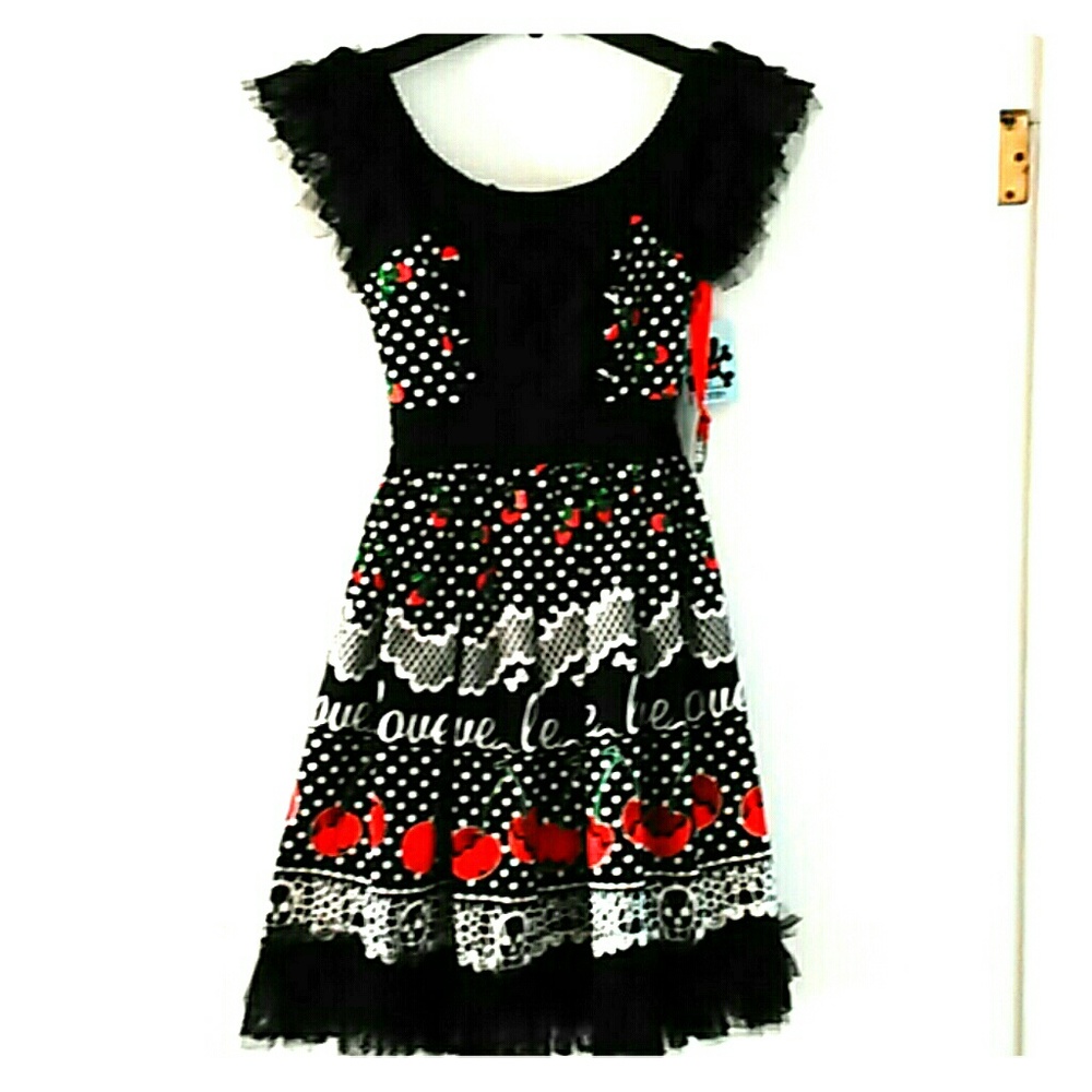 NWT Hell Bunny "Kiss Me Kate" Lotita Dress