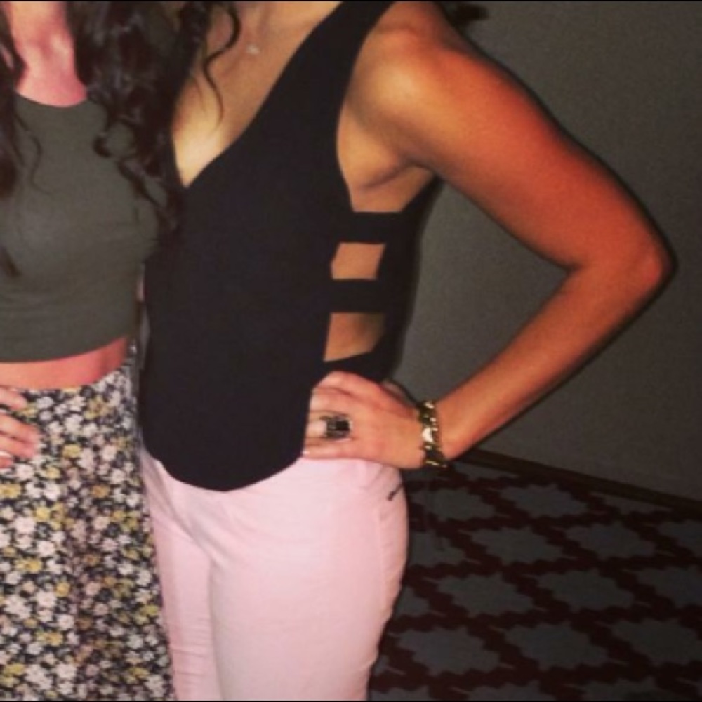 ASOS black cut out top!