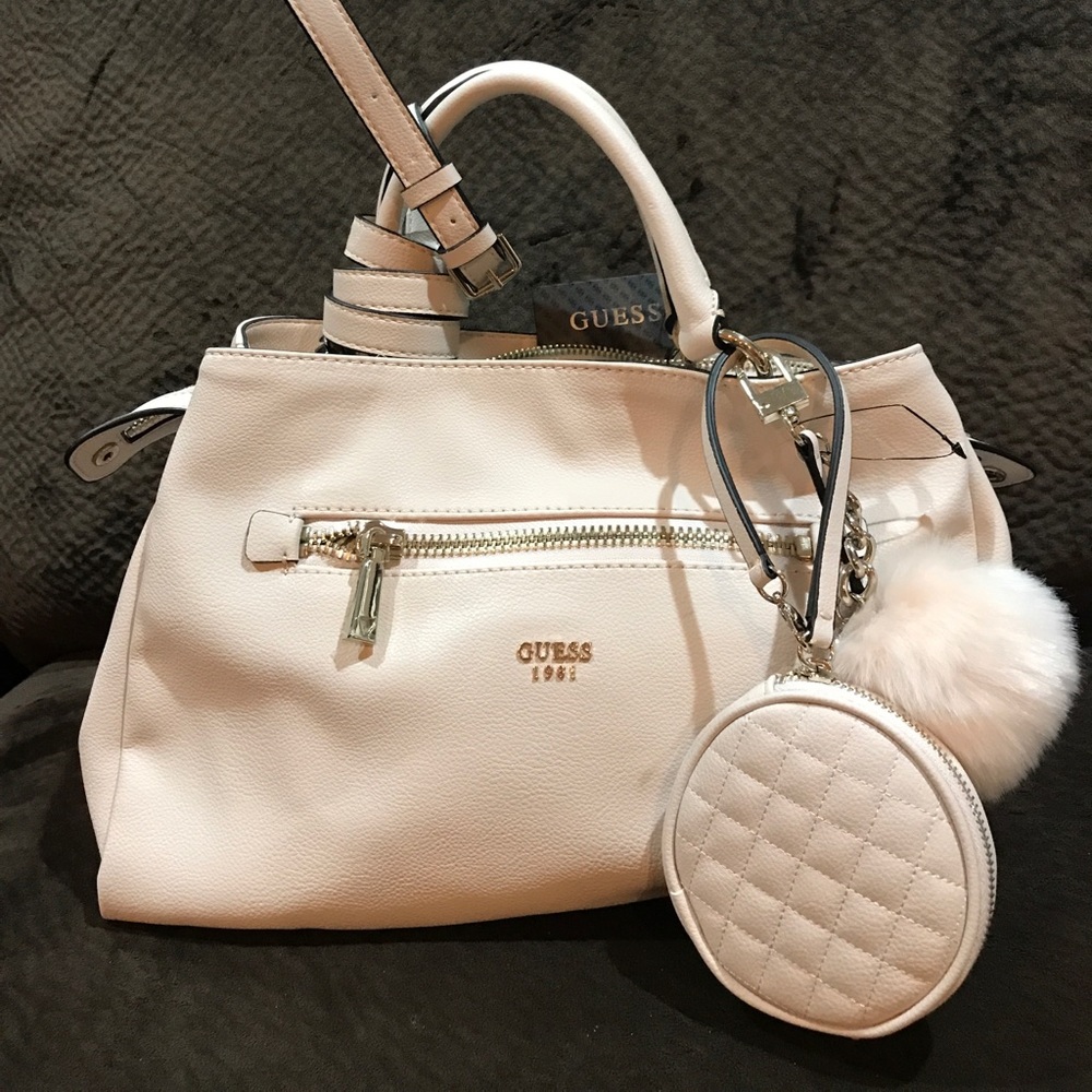Light pink Guess bag with small coin purse