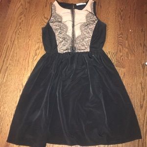 Black and nude dress