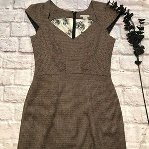 H&M Brown Plaid Dress