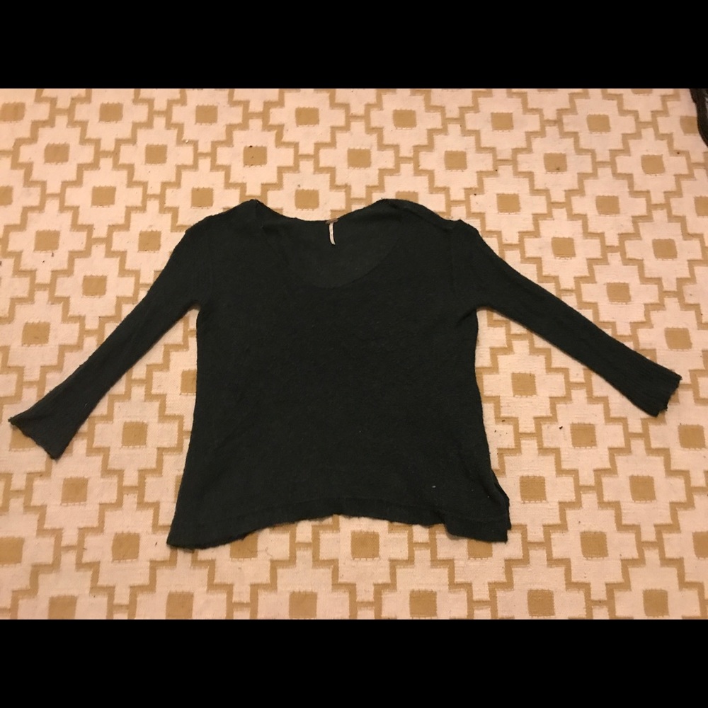 Women's Free People oversized forest green sweater