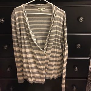striped cardigan