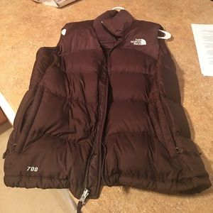 Brown Women's North Face Vest