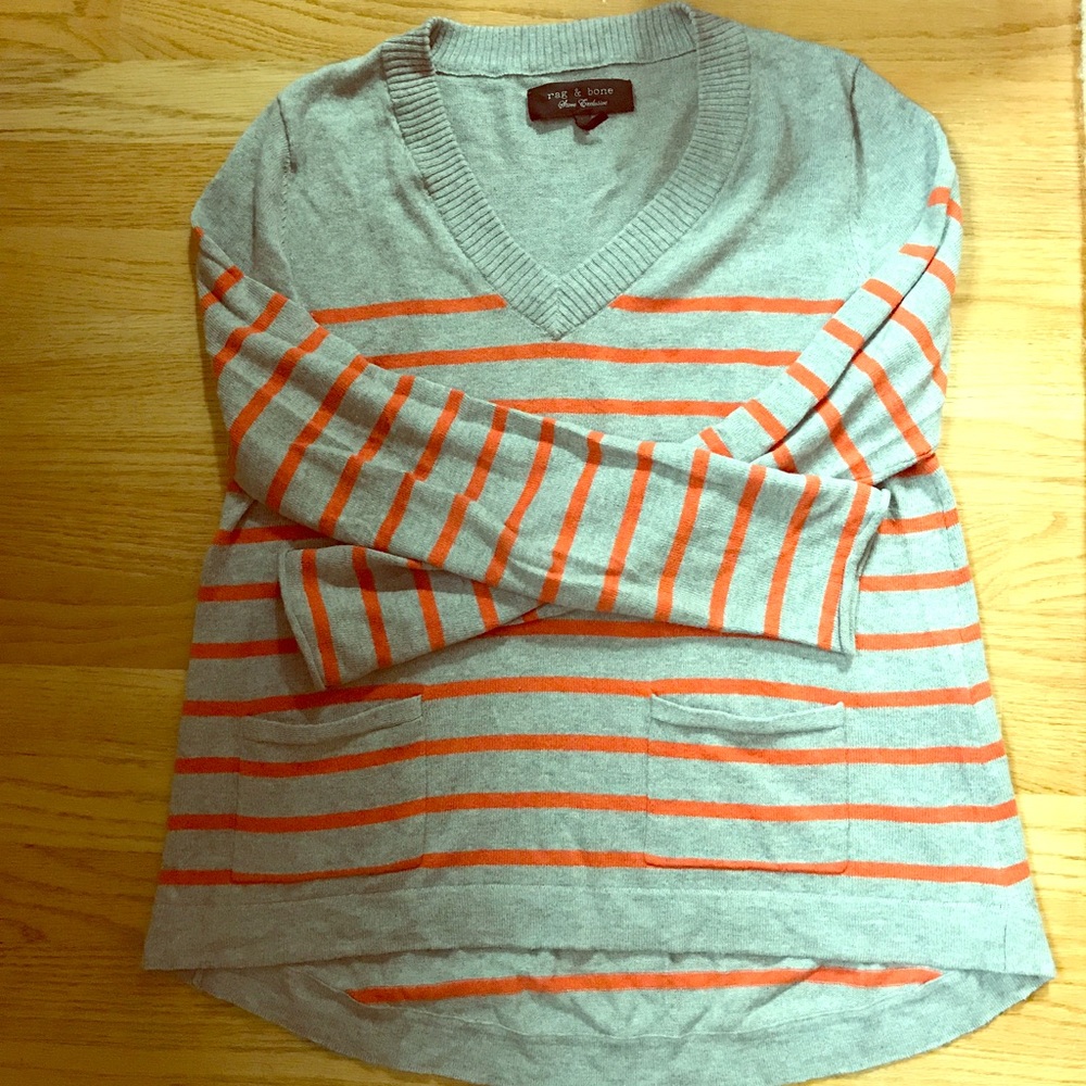 Rag & Bone cotton/cashmere size S striped sweater!