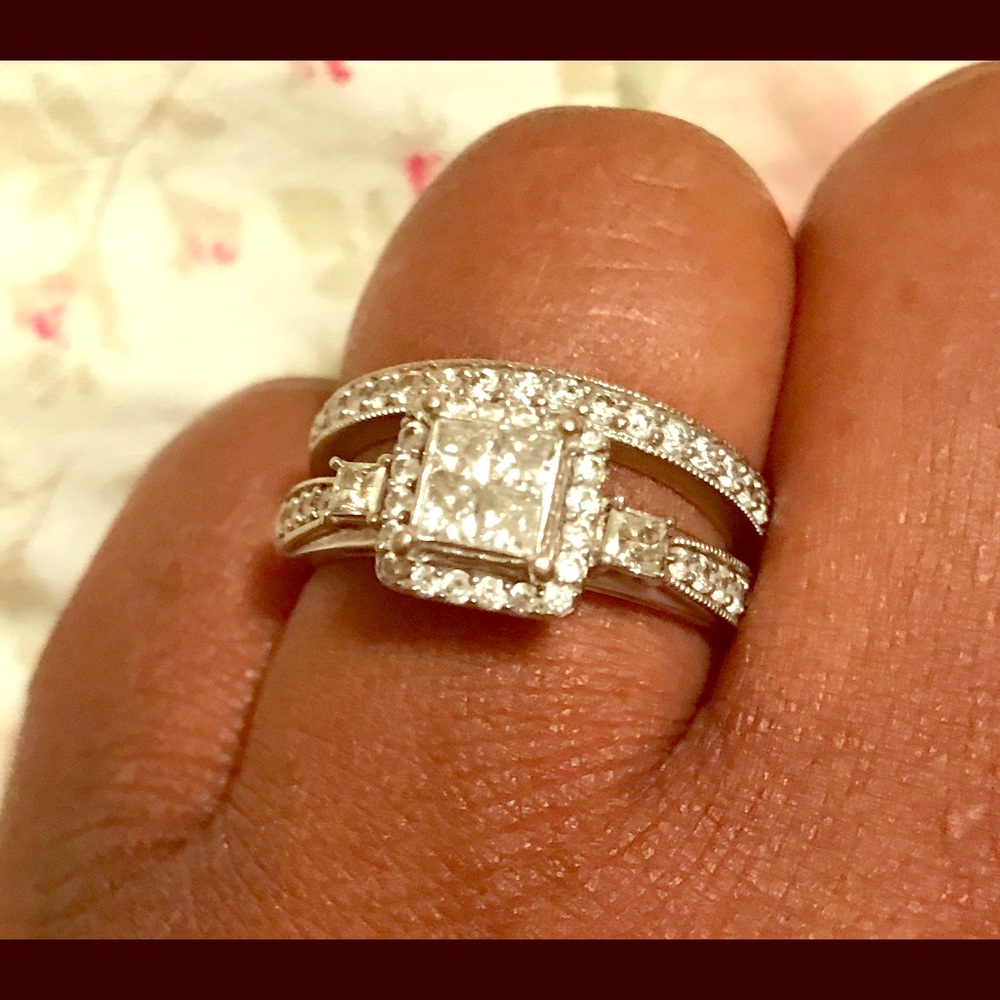 Zales 1 CTW 10K Bridal Set