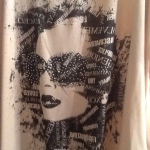 NWOT Cool shades sparkle tee shirt Lane Bryant 4x