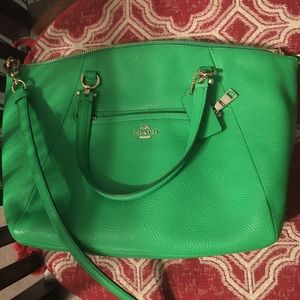 GREEN COACH BAG