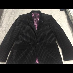 Mens Small 7 Diamonds Velvet Sport Jacket