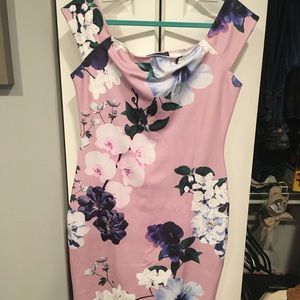 Boohoo floral midi dress