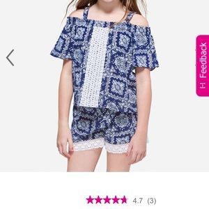 Justice off the shoulder top