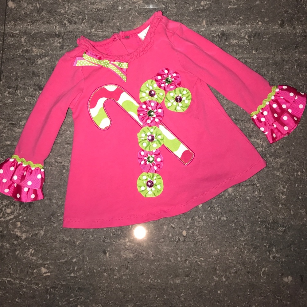 Baby's Adorable Pink Candy Cane 6 months