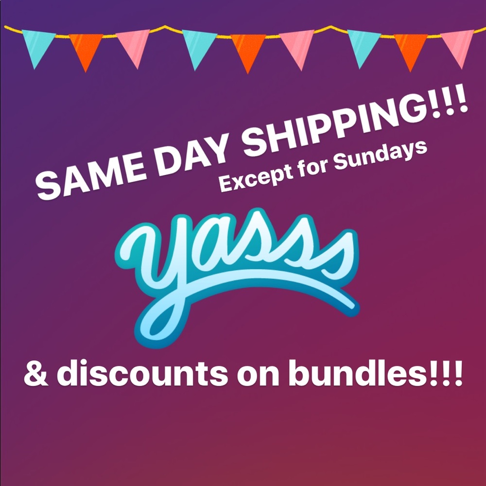 Same day shipping & bundle discounts!!!