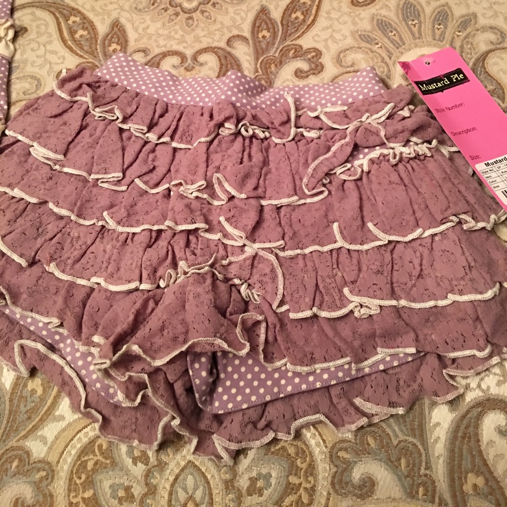Mustard Pie Girls Lace Shorts