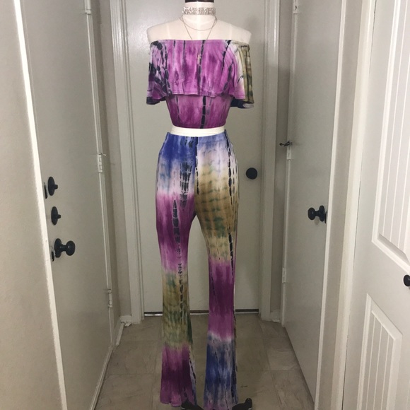 Bedford Tie Dye Set - Olive/Navy - Picture 7 of 8