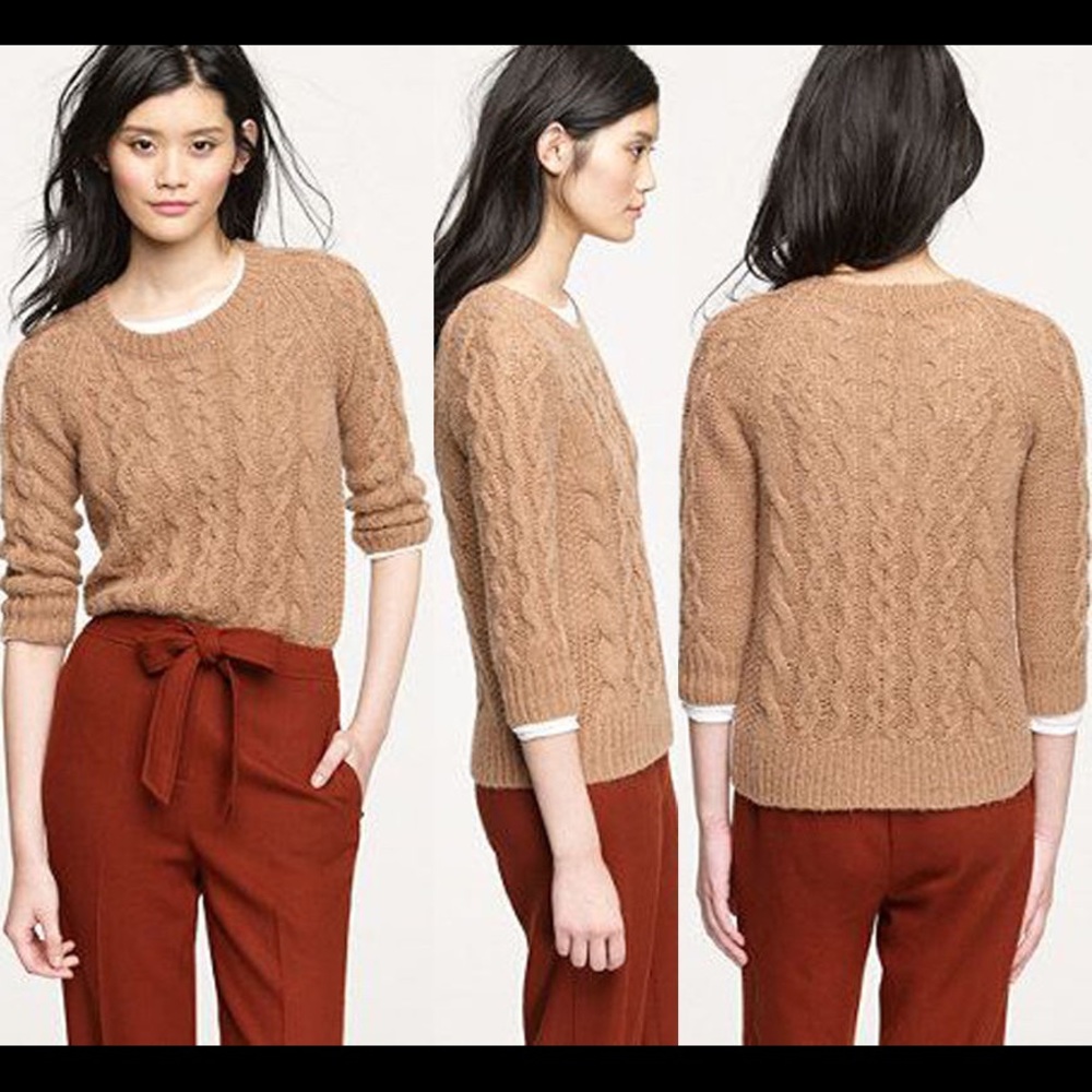 J Crew Cream Wool Cashmere Sweater