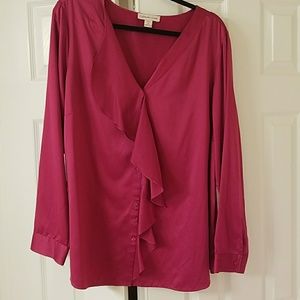 20W/22W coldwater creek pink blouse
