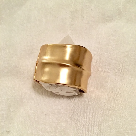 Yellow Gold-Plated Kenneth Jay Lane Crystal Removeable Ball  Gold Kenneth Jay Lane Cuff
