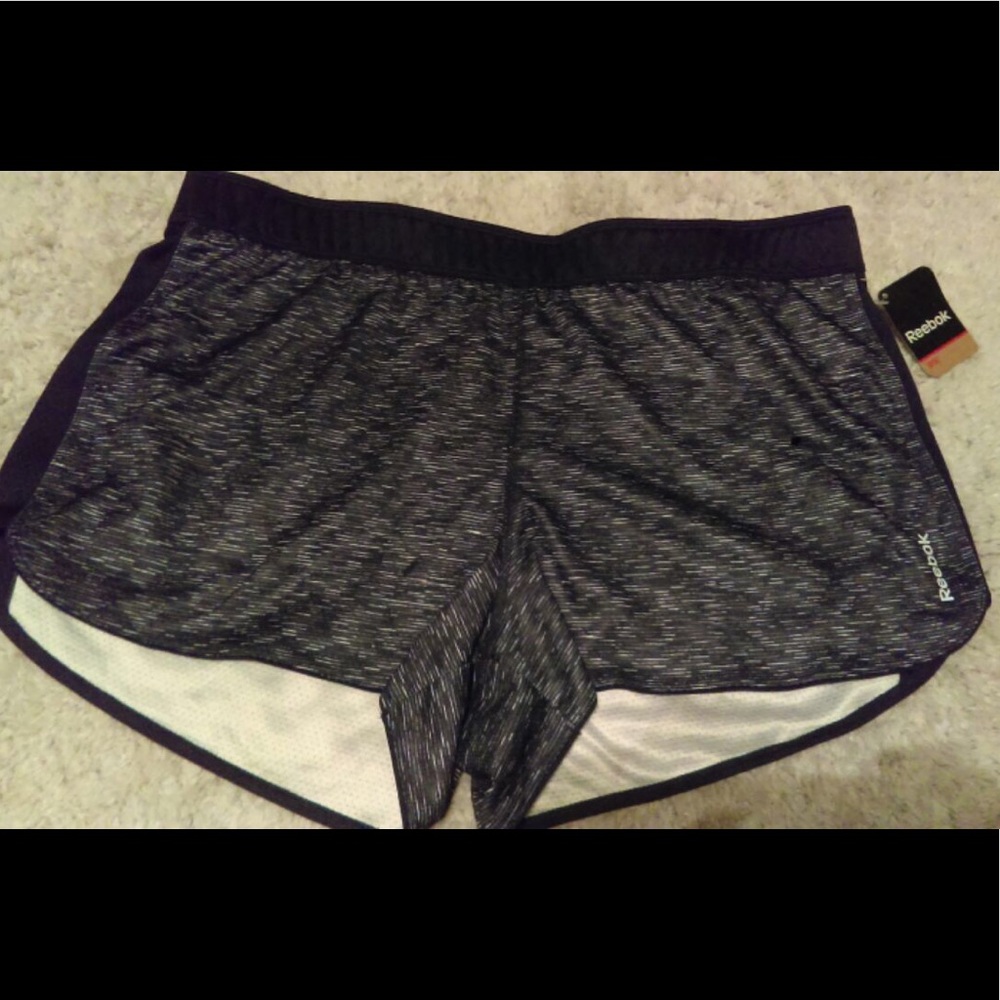 reebok women's nit training printed 3" shorts