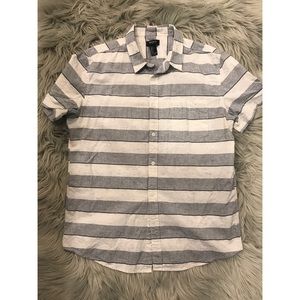Mens Short Sleeve Button Down