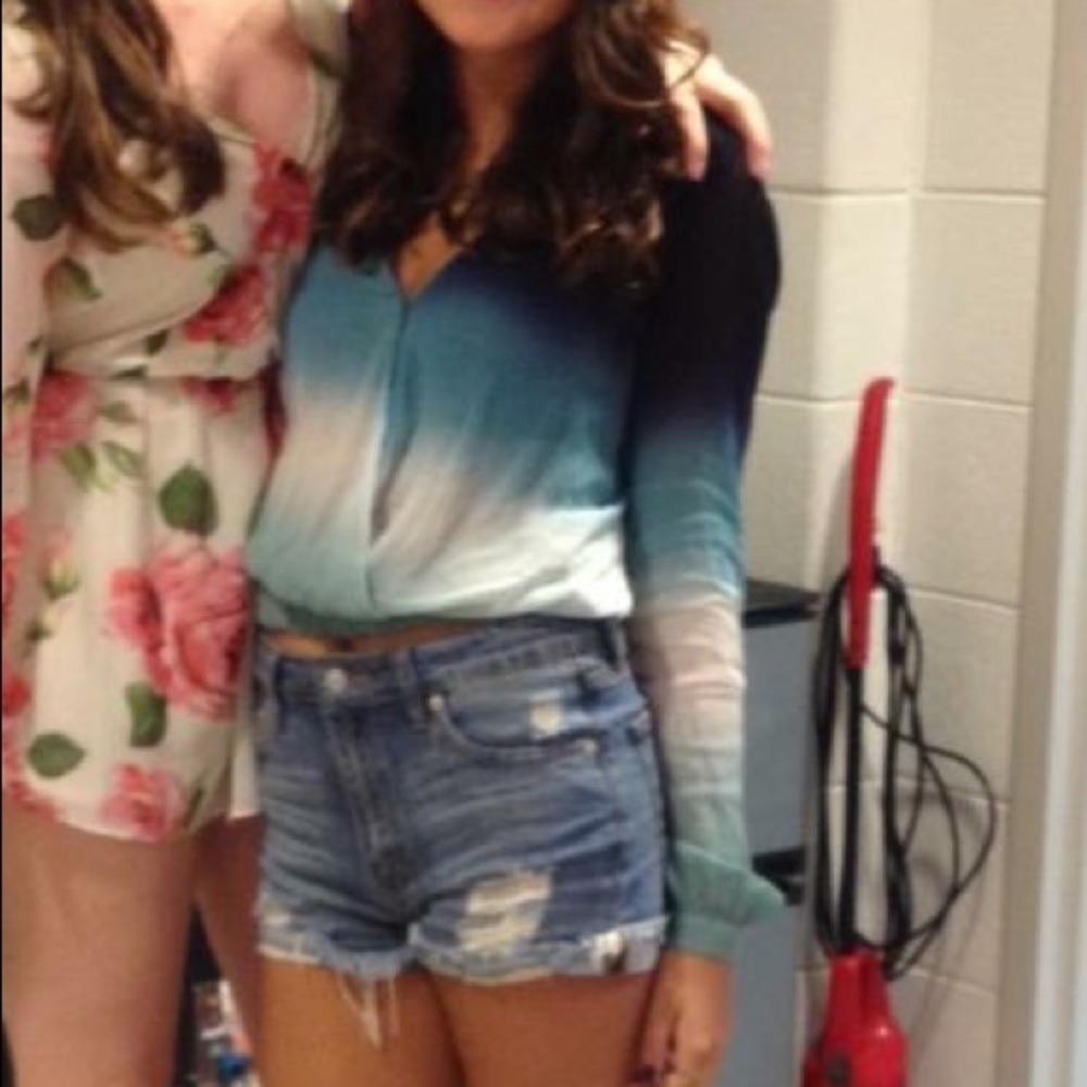 Young Fabulous & Broke Ombré Crop Top