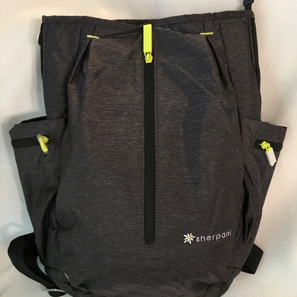 Sherpani Quest Backpack Heathered Black nwot