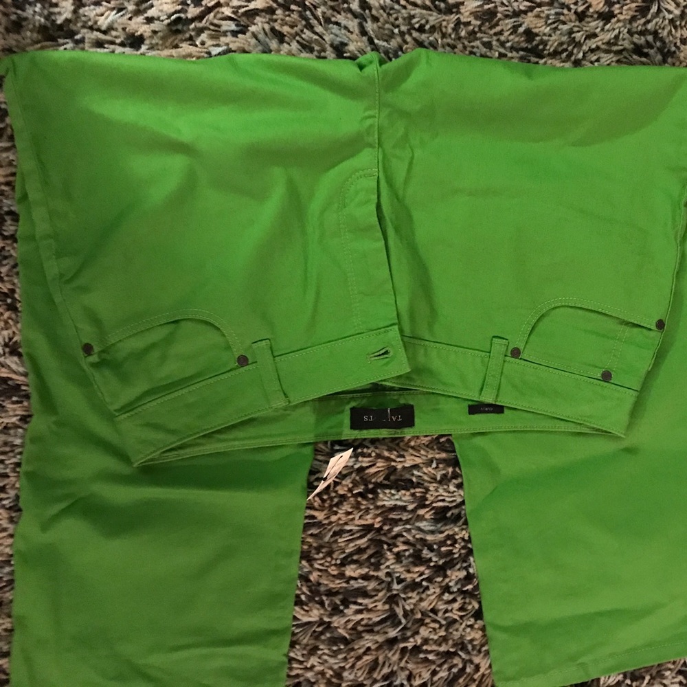 New Talbots green crop jeans size 16