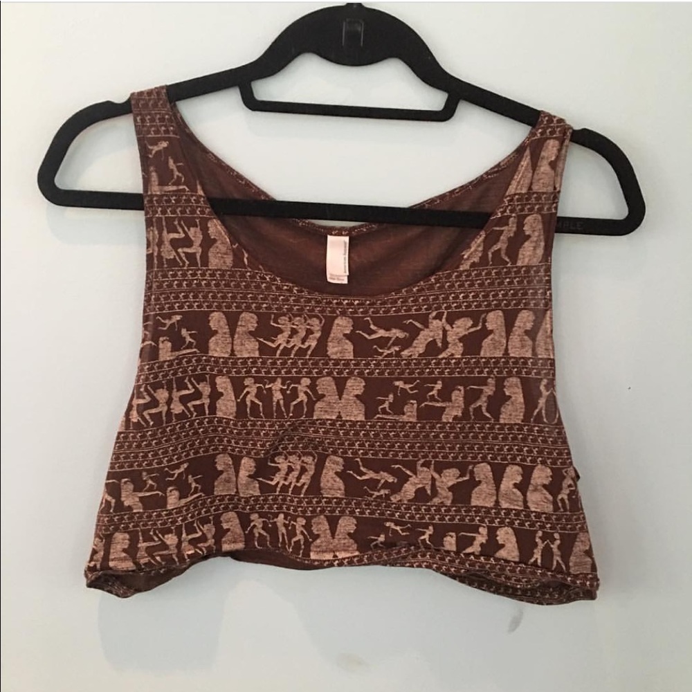 super soft american apparel funky crop top