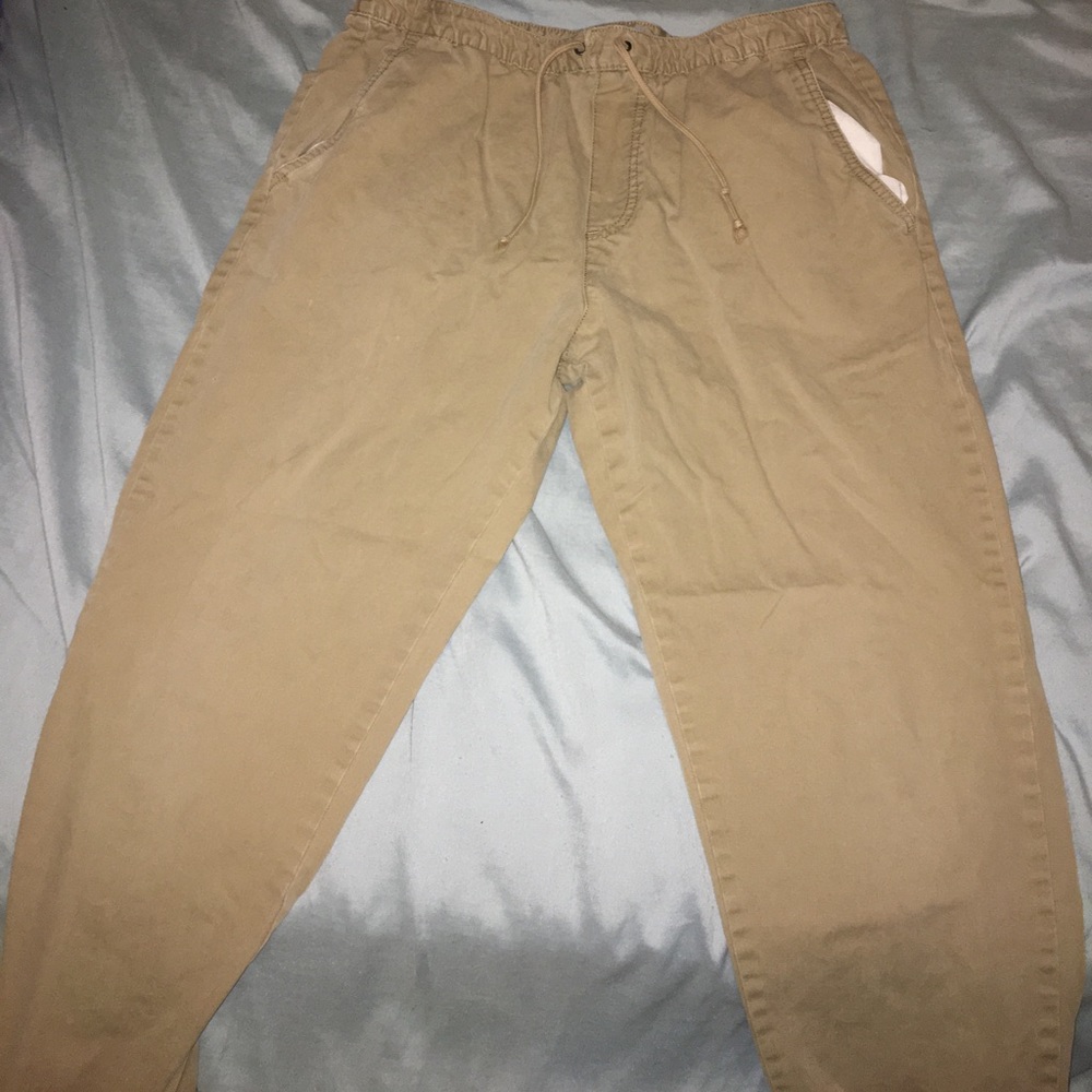 khaki joggers